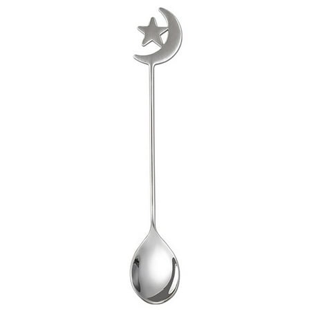 

Famure Ramadan Stainless Steel Spoon Forks - Eid Mubarak Decorative Spoons Fork with Star Moon Pendant - Islam Muslim Tableware Holiday Home Party Decoration