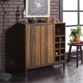 thumbnail image 2 of Walker Edison Chicago 34" Armoire de Bar Moderne avec Stockage de Vin Côté - Teck, 2 of 2