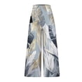 thumbnail image 4 of ICHUANYI Clearance Women Fashion Casual Printing Elastic Waist Loose Full Length Pants ICHUANYI "ICHUANYI", 4 of 4