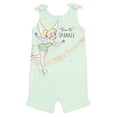 thumbnail image 2 of Disney Peter Pan Baby Girls' Sleeveless Romper Pajama and Headband Set Light Green Tinker Bell, 2 of 5
