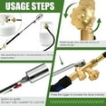 thumbnail image 3 of CURYMAY 2026 New New Propane Torch Weed Burner Kit,Weed Torches for Outside-High Output Portable Torch Gun W/ 6.56Ft Hose&Push Igniter for Weeds,Garden,Ice Melting, 3 of 5
