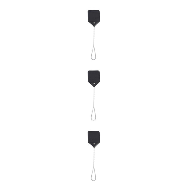 Transemion 1/2/3/5 Effective And Portable Fly Swatter For Outdoor Activities Iron Wire Is Sturdy And Durable black 3PCS