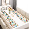 thumbnail image 2 of White Colorful Dinosaurs Pattern Summer Placemats Table Placemats Set Of 6-Linen Kitchen Washable Placemats Table Mats 11.8"x17.7" Non-Slip Heat Resistant, 2 of 5