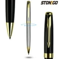 thumbnail image 3 of STONEGO Metal Ballpoint Pen - Black Ink Medium Point 1.0mm, Smooth Writing Retractable Ballpoint Pen, Perfect for Business Signatures and Professional Use, 3 of 7