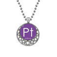 thumbnail image 1 of Chestry Elements Period Table Transition Metals Platinum Pt Necklaces Pendant Retro Moon Stars Jewelry, 1 of 3