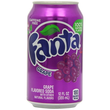 Fanta Grape Soda Can 355 ml (Pack of 12)