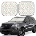 thumbnail image 1 of Fotbe Floral Juego de 2 Piezas de Parasoles para Parabrisas | Bloqueador Solar para Auto | Accesorios Plegables para Protección Solar Interior-Small, 1 of 6