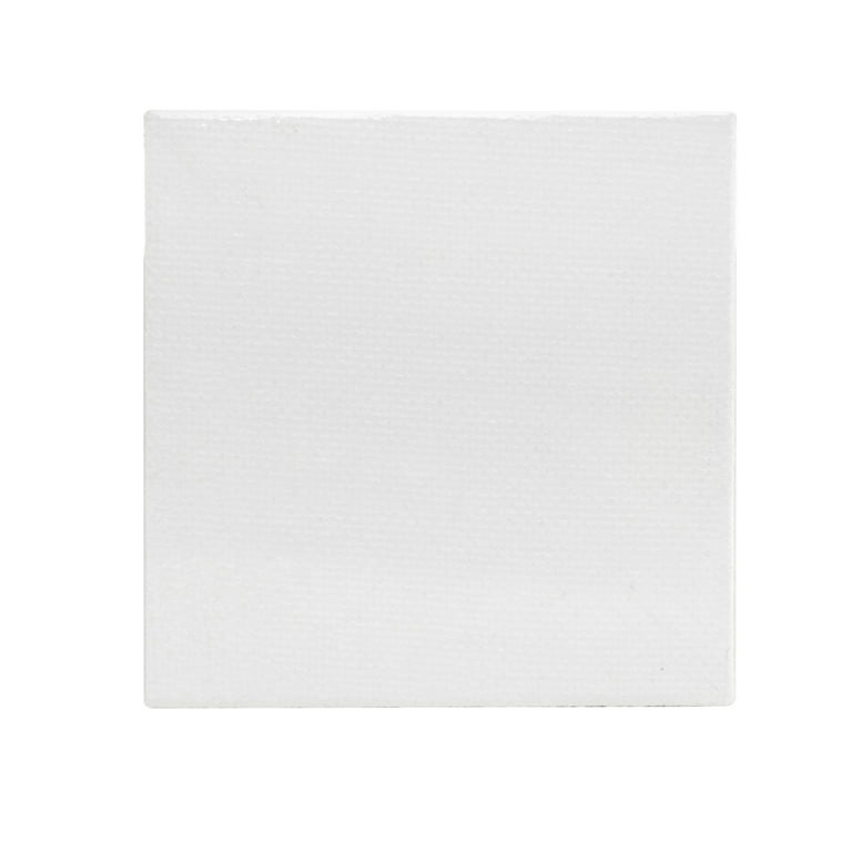 Mini round plain white canvas 4inch