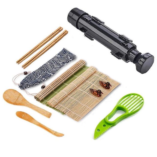 Sushi Making Equipment Kit, Japanese Rice Ball Roll Mold Sushi Multifunctional Mold Sushi Making Kitchen Tools