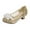 Gold, variant on Splozh Baby Mary Jane Shoes Girls' Diamond Princess High Heels Shoes for Party and Wedding Blue,9-9.5 Years