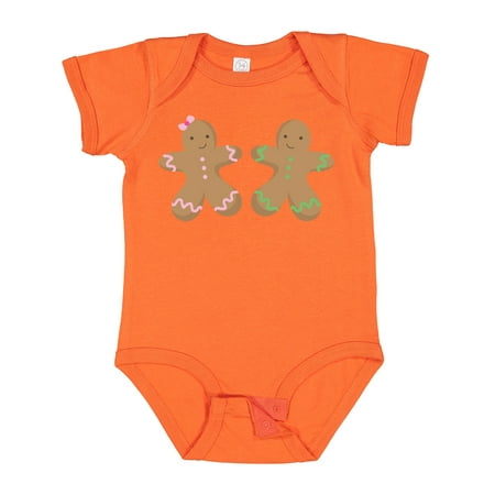 

Inktastic Twin Gingerbread Boy and Girl Co Gift Baby Boy or Baby Girl Bodysuit