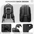 thumbnail image 6 of SYCNB Waterproof Lightweight Travel Backpack for Women, Laptop Backpack with Charging Port for College Student, Airline-Approved Carry On Backpack, Personal Item Travel Bag with Shoe Pouch Black, 6 of 8
