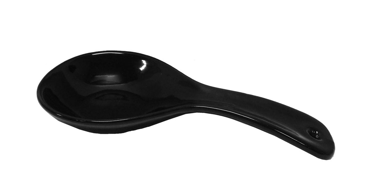 Colorful Ceramic Spoonshaped Spoon Rest Ladle Holder