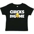 thumbnail image 3 of Inktastic Chicks Dig Me with Bow Tie Boys Toddler T-Shirt, 3 of 5