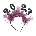 thumbnail image 3 of Diadema de Feliz año Nuevo 2023, de aro para el pelo, diademas para el pelo, de recuerdo de fiesta para Festival de Carnaval, Unisex,, 3 of 9