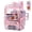 PINK, variant on Clear Backpack for School, Large Transparent Book Bag Stadium Approved for Teens Women, Purple