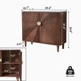 thumbnail image 3 of siuwant ​39.4" Mid Century Modern Buffet Cabinet with 2 Doors, Large Storage Sideboard for Kitchen, Dining Room, Walnut Finish​, 3 of 9