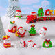 thumbnail image 4 of Micro paisaje lindo oso viejo de Navidad que hace nieve DIY bola de cristal decoración accesorios escritorio pequeños adornos, 4 of 6