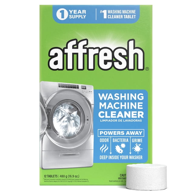 Affresh Limpiador para Lavadora 12 Tabletas Suministro para 1 Año