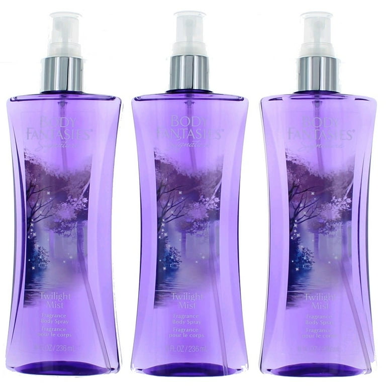 Body Fantasies Twilight Mist, 3 Pack 8 oz Fragrance Body Spray for