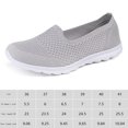 thumbnail image 2 of Zapatos para caminar sin cordones para mujer Zapatillas ligeras de malla sólida Zapatos casuales sin cordones, 2 of 7