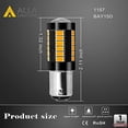 thumbnail image 5 of Alla Lighting 2800lm BA15D 1004 1142 LED Bulbs, 1076 1130 1172 6K White Signal Lights/Interior Lights for Boat, Cars,Trailers, Campers, RVs, Marine, 5 of 6