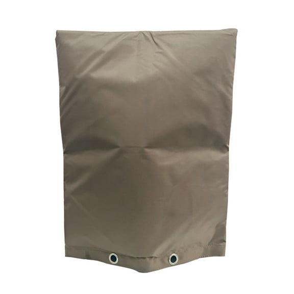 Backflow Preventer Insulation Cover, Insulated Well Pump Cover Irrigation Sprinkler Valve Pouch ,Pipe Insulation Covers for Outside Winter Freeze Protection  (brown 16" W x 20" H)