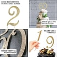 thumbnail image 2 of Efavormart 4.5" Gold Shinny Rhinestone Letters Cake Toppers For Wedding Birthday Party Special Event Personalized Decorations - 3, 2 of 5