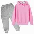 thumbnail image 4 of Taybagh Girls Outfits Size 10-12 Long Sleeve Hooded Teen Girl Clothes Hoodie Jogger Trouser Set Athletic Sweatsuit, 4 of 4