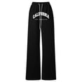 thumbnail image 3 of WOYY Girls Casual Sweatpants California Printed Straight Leg Pants, Sizes 4-5T, 3 of 3