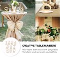 thumbnail image 4 of SHISUYAN 10Pcs Wooden Wedding Table Numbers Delicate Seat Plates with Holder Bases, 4 of 8