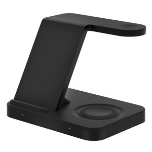 F15 Chargeur sans fil 3 en 1 Station de recharge sans fil pour appareils multiples 15W Chargement rapide