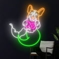 thumbnail image 2 of Handmadetneonsign Corgi Mermaid Neon Sign, Mermaid Corgi Neon Light, Corgi Dog Mermaid Led Light, 2 of 5