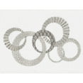 thumbnail image 3 of Authentic Hotel and Spa  Turkish Cotton Circles Embroidered White Hand Towel, 3 of 3