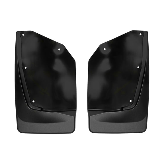 WeatherTech Custom No Drill Splash Guard MudFlaps compatible with Chevrolet Traverse, Traverse Limited, Rear Pair - Black
