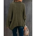 thumbnail image 4 of Women Open Front Long Sleeve Chunky Knit Cardigan Sweaters Outwear with Pockets, 4 of 5