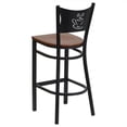 thumbnail image 3 of Flash Furniture Hercules 29" Black Back Metal Bar Stool in Cherry, 3 of 4