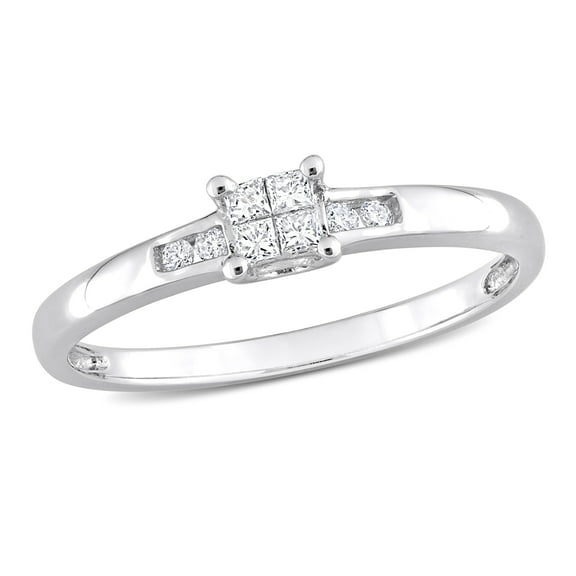 Everly Women's Diamond Sterling Silver Engagement Ring