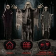 thumbnail image 5 of DECMAY 3 Pack Hanging Halloween Skeleton Ghosts Decorations, Grim Reapers for Best Halloween Outdoor Decorations, 5 of 10