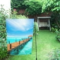 thumbnail image 1 of BSDHOME Drapeau de Jardin Décor Paradis Jetty sur Isla Mujeres Mexique 28x40 Pouces, 1 of 1