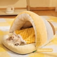 thumbnail image 5 of Nebwoak Winter Warm Cat Bed - Self-Warming Slipper-Shaped, Semi-Enclosed, Washable Cotton Wool Lined for Cats Small Dogs, 5 of 6