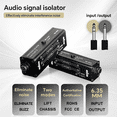thumbnail image 2 of Aislador de Señal de Audio de 6,35 mm. Eliminador de Ruido de Interfaz de Audio. Aislador Pasivo de Audio para Mezclador de Micrófono de Conferencia., 2 of 5