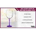 thumbnail image 3 of 10 ARC Cachet White Wine Glasses Set, 19 oz. - Barware, Sturdy, Vibrant - Purple, 3 of 5