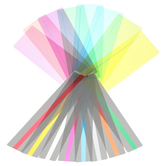 Hytrove Reading Tracking Strip Assorted Color 16Pcs 7.5x2.8x0.02in