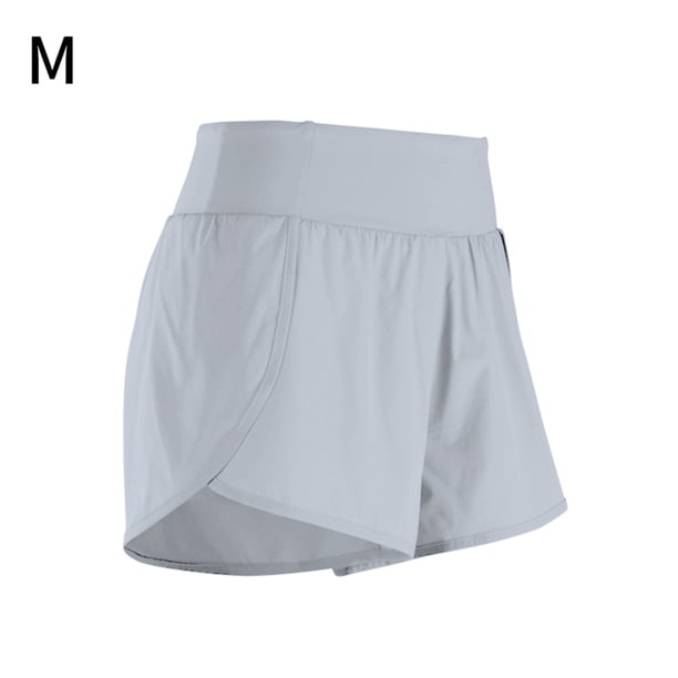 La yoga pone en cortocircuito a las mujeres que ejecutan los pantalones cortos la ropa de los deportes de secado rápido, gris, M kenally AP001149-06B