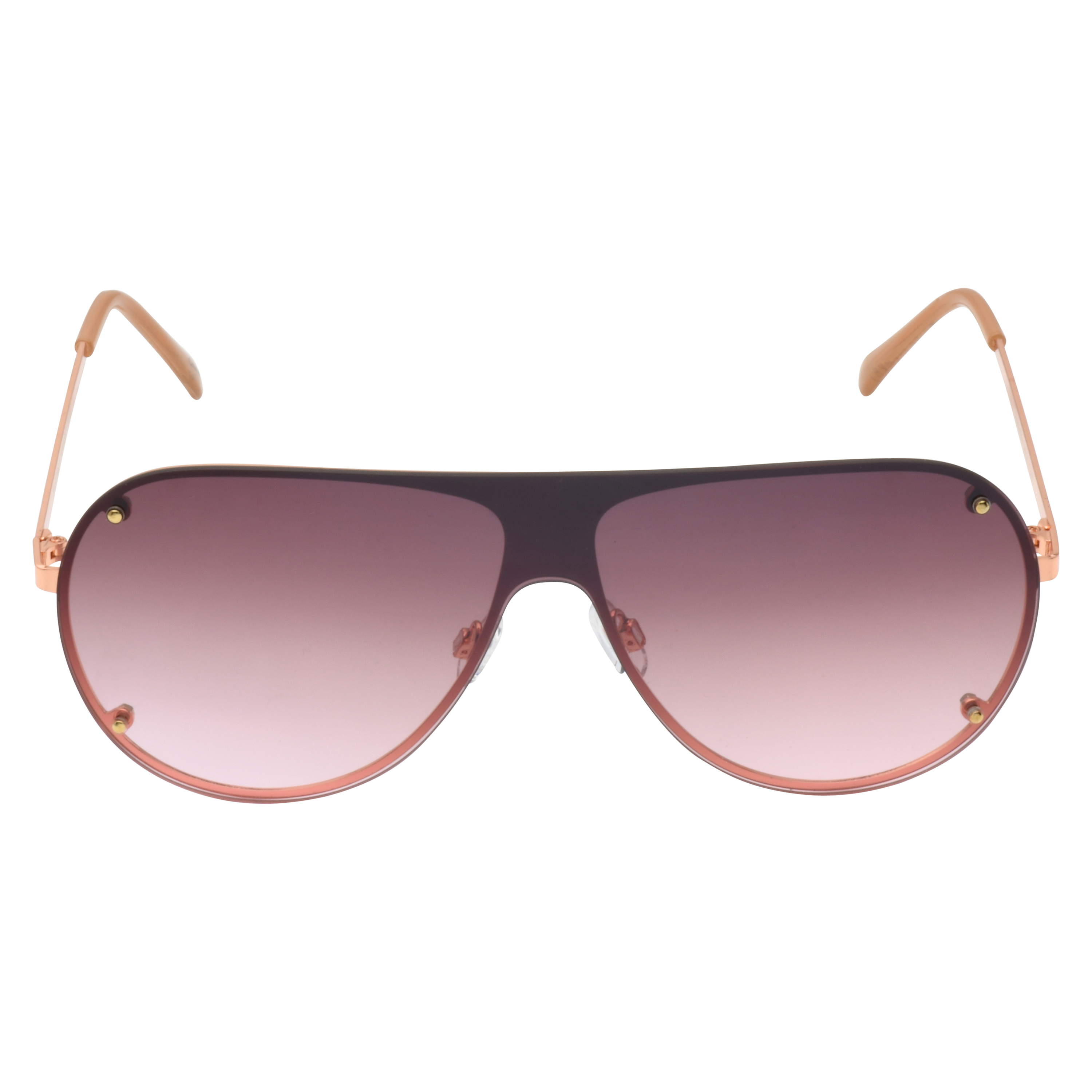 Martha Stewart Women's MS106 Metal UVA and UVB Protective Shield Aviator Fashion Sunglasses, 140mm