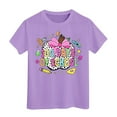 thumbnail image 1 of Mode Décontractée pour Filles, T-Shirt à Manches Courtes, Col Rond, Coupe Ample, Confortable et Élégant pour Enfants, 1 of 4