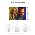 thumbnail image 2 of Lsque Chucky Print Flannel Throw Blanket, Ultra-soft Blanket for Bed, Couch, Car, Hypoallergenic Anti-pilling blanket-80"x60", 2 of 8