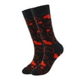 thumbnail image 2 of Valentine’S Socks, Women's Heart Lips Pattern Socks, Cotton Crew Novelty Socks, Funny Socks for Couples, Valentine’S Day, Gift, His And Hers Matching, Romantic Gift Baberdicy, Ideal for Women, 2 of 5