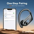 thumbnail image 2 of Écouteurs Sans Fil Bluetooth, Bluetooth 5.4, 80h d'Autonomie avec Boîtier de Charge LED, 4 Micros à Réduction de Bruit ENC, 2 of 2